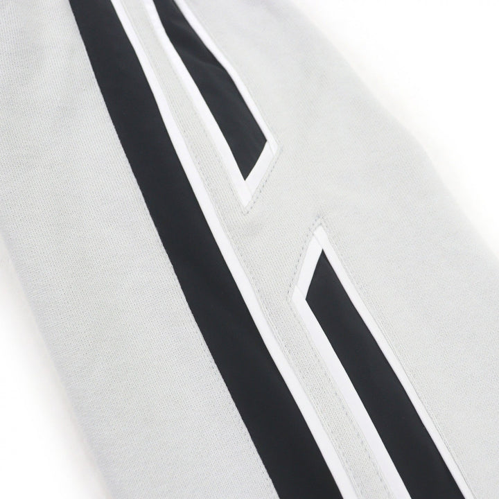 未使用品□HERMES エルメス ランH コットン100％ サイドライン プルオーバーパーカー フーディー ライトグレー L イタリア製 メンズ