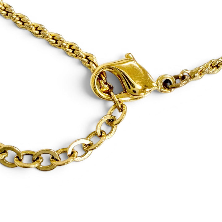 美品△Christian Dior クリスチャンディオール ヴィンテージ CDロゴ ラインストーン コインモチーフ ネックレス アクセサリー ゴールド