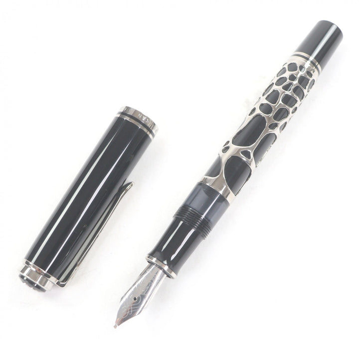 極美品□PERIKAN ペリカン リミテッドエディション スピリット・オブ・ガウディ 一部Ag925 ペン先750 Bニブ 118/1000 万年筆 ブラック