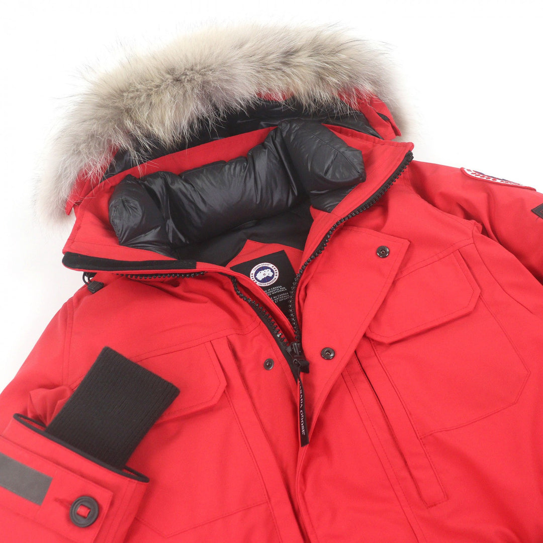 極美品□CANADA GOOSE カナダグース 2004MA WESTMOUNT PARKA FF ダウンコート ジャケット レッド XS ハンガー付 カナダ製 正規品 メンズ