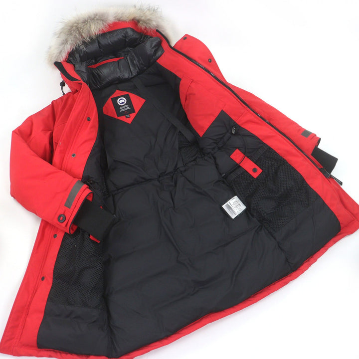 極美品□CANADA GOOSE カナダグース 2004MA WESTMOUNT PARKA FF ダウンコート ジャケット レッド XS ハンガー付 カナダ製 正規品 メンズ