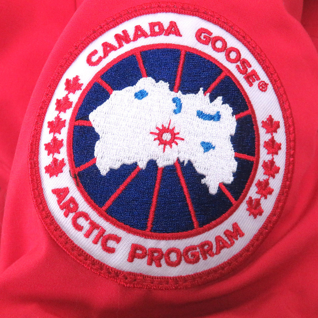極美品□CANADA GOOSE カナダグース 2004MA WESTMOUNT PARKA FF ダウンコート ジャケット レッド XS ハンガー付 カナダ製 正規品 メンズ