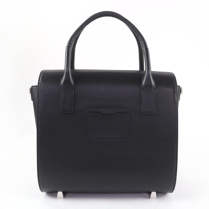 美品☆Alexander Wang アレキサンダーワン カーフレザー 2WAY ショルダーバッグ サッチェルバッグ ハンドバッグ ブラック レディース
