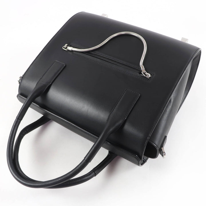 美品☆Alexander Wang アレキサンダーワン カーフレザー 2WAY ショルダーバッグ サッチェルバッグ ハンドバッグ ブラック レディース