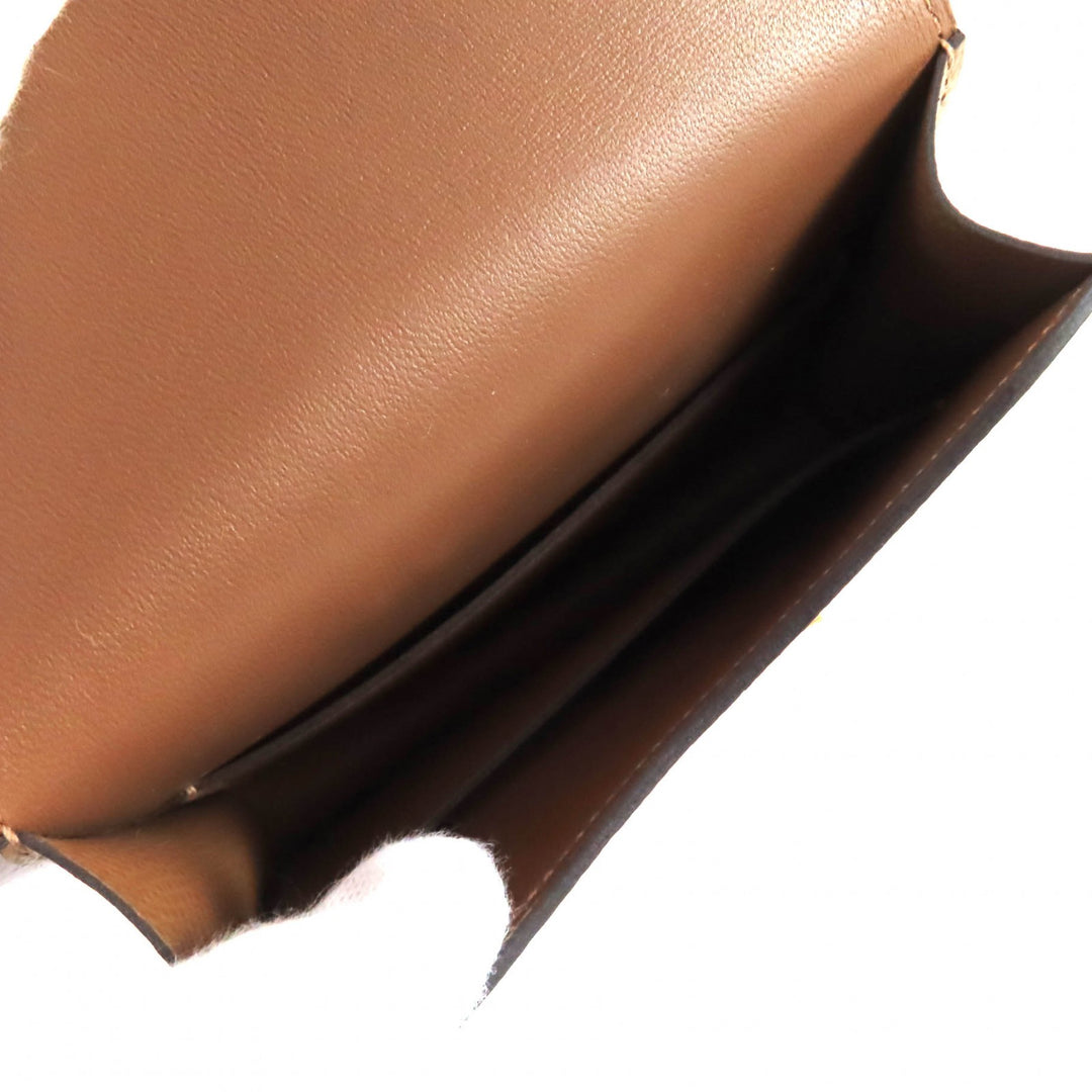 未使用品★HERMES エルメス コンスタンススリム ブラウン ヴォーエプソン ゴールド金具 コインケース付 財布 ブラウン W刻印 箱・袋付