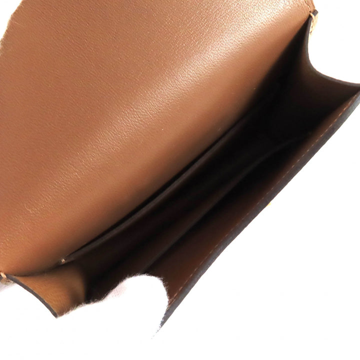 未使用品★HERMES エルメス コンスタンススリム ブラウン ヴォーエプソン ゴールド金具 コインケース付 財布 ブラウン W刻印 箱・袋付