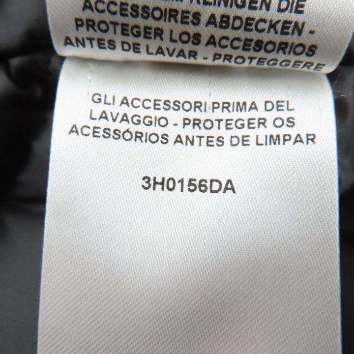 極美品☆HERMES エルメス 23AW 3H0156DA CLOU DE SELLE ロゴワッペン付 ZIP UP リブ切替 ダウンベスト ブラック 38 伊製 レディース