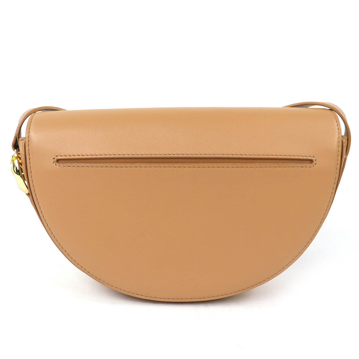 極美品△PATOU パトゥ BA0015004105C Le Patou レザーバッグ 半月型 ショルダーバッグ サンド ベージュ 保存袋付き レディース オススメ