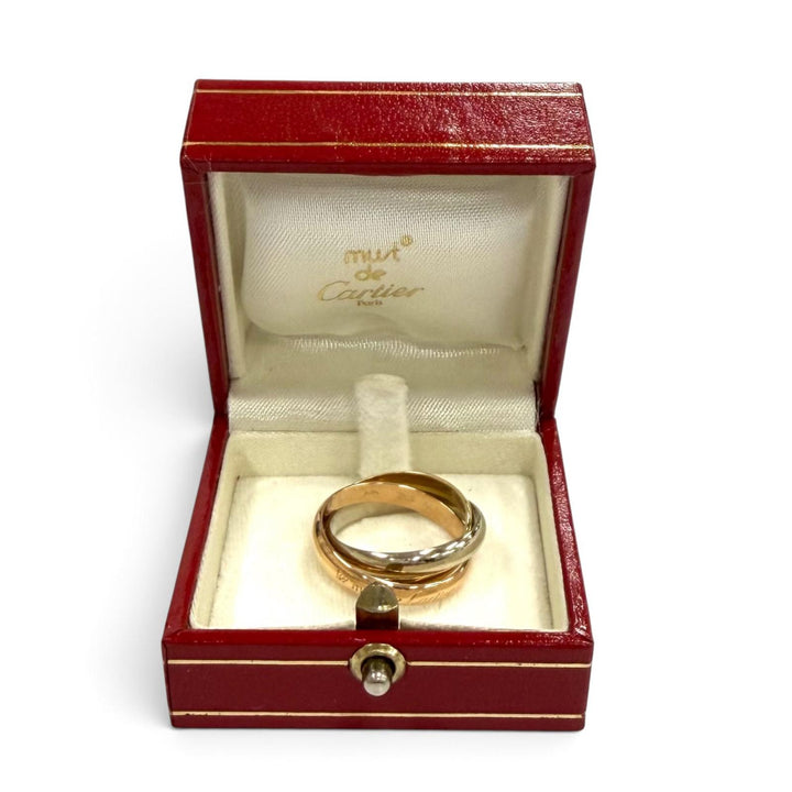 極美品★Cartier カルティエ A2788B トリニティ クラシック リング 750(YG PG WG) 指輪 アクセサリー 56 (JP16号相当) 重量8.8g