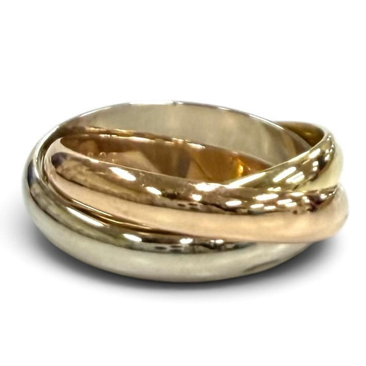 極美品★Cartier カルティエ A2788B トリニティ クラシック リング 750(YG PG WG) 指輪 アクセサリー 56 (JP16号相当) 重量8.8g