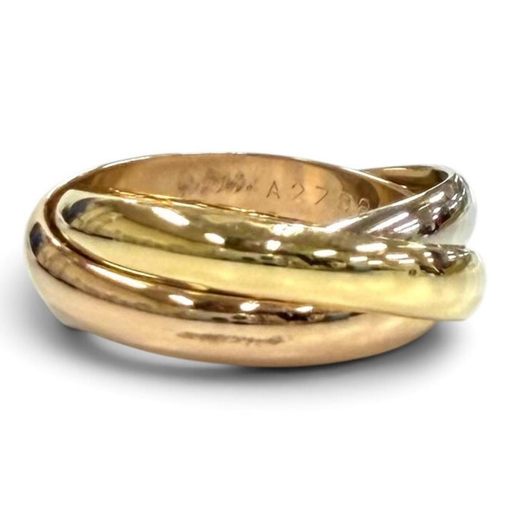 極美品★Cartier カルティエ A2788B トリニティ クラシック リング 750(YG PG WG) 指輪 アクセサリー 56 (JP16号相当) 重量8.8g