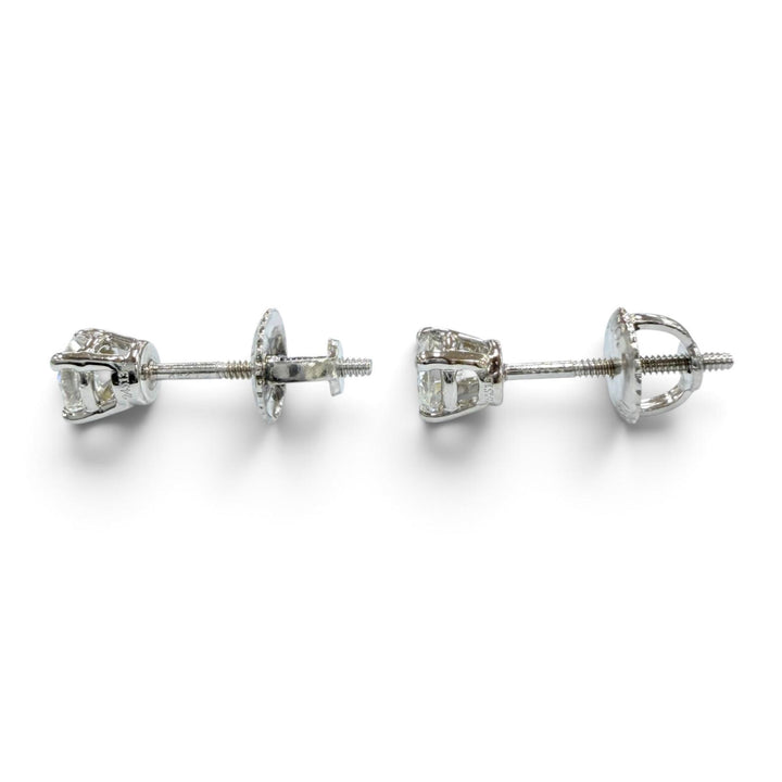 美品☆TIFFANY&amp;Co. ティファニー ヴィンテージ 24513 スタッド ダイヤ ピアス PT950 ダイヤ:総0.4ct スクリューポスト 重量1.65g