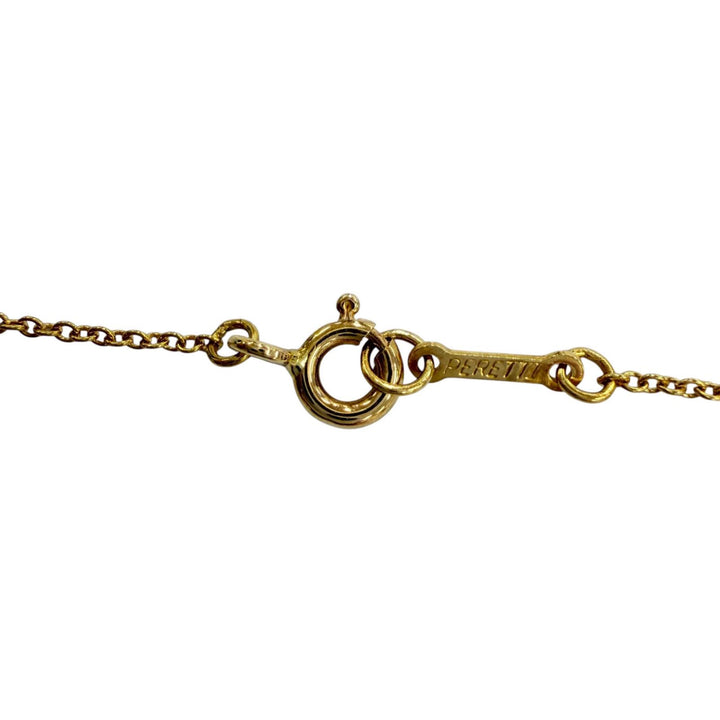 極美品☆TIFFANY&amp;Co. ティファニー エルサペレッティ スモールクロス ネックレス 750(YG) イエローゴールド 重量3.51g 箱・保存袋付き