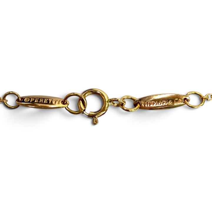 極美品★TIFFANY&amp;Co. ティファニー エルサペレッティ オープンハート ペンダント 750(PG) ピンクーゴールド 重量2.88g 箱・保存袋付