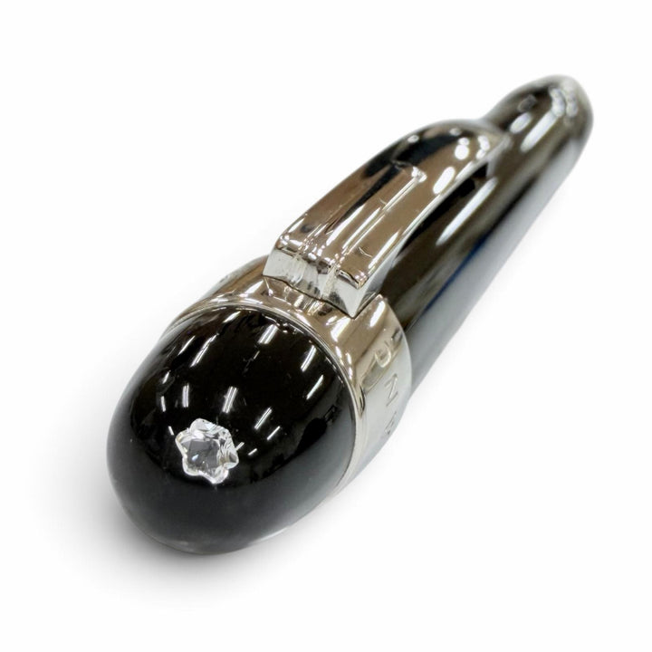 美品☆MONTBLANC モンブラン スターウォーカー 1Pダイヤモンド 100周年記念 ツイスト式 ボールペン ブラック シルバー 筆記確認済み