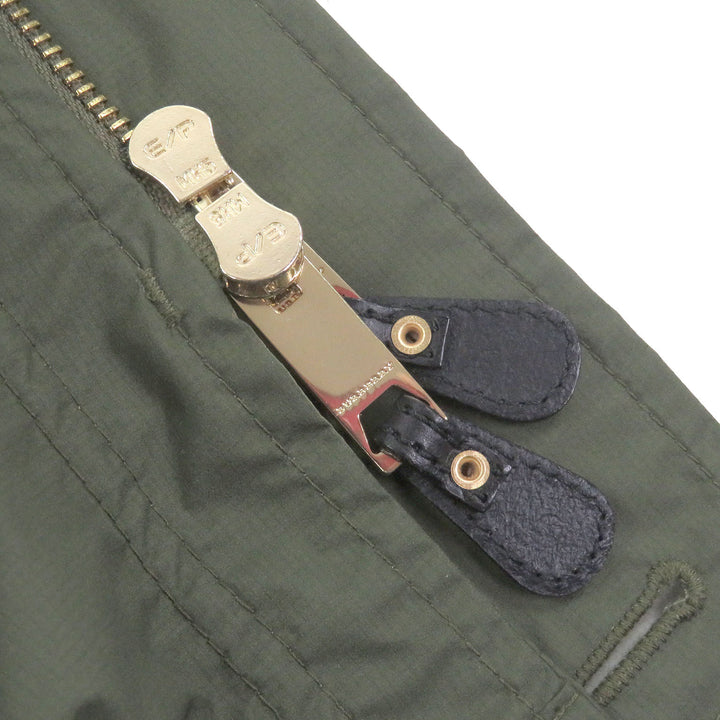 美品□BURBERRY バーバリー ブリット 4015992 リネン混 素材切り替え 裏チェック柄 フィールドジャケット ミリタリーコート S 正規品