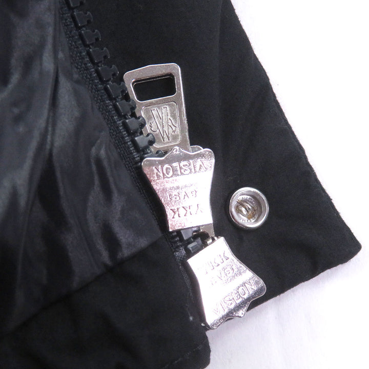 美品□MONCLER モンクレール 2022年製 CHARDON GIUBBOTTO ロゴワッペン 素材切替 ダウンジャケット ダークネイビー 2 正規品 メンズ