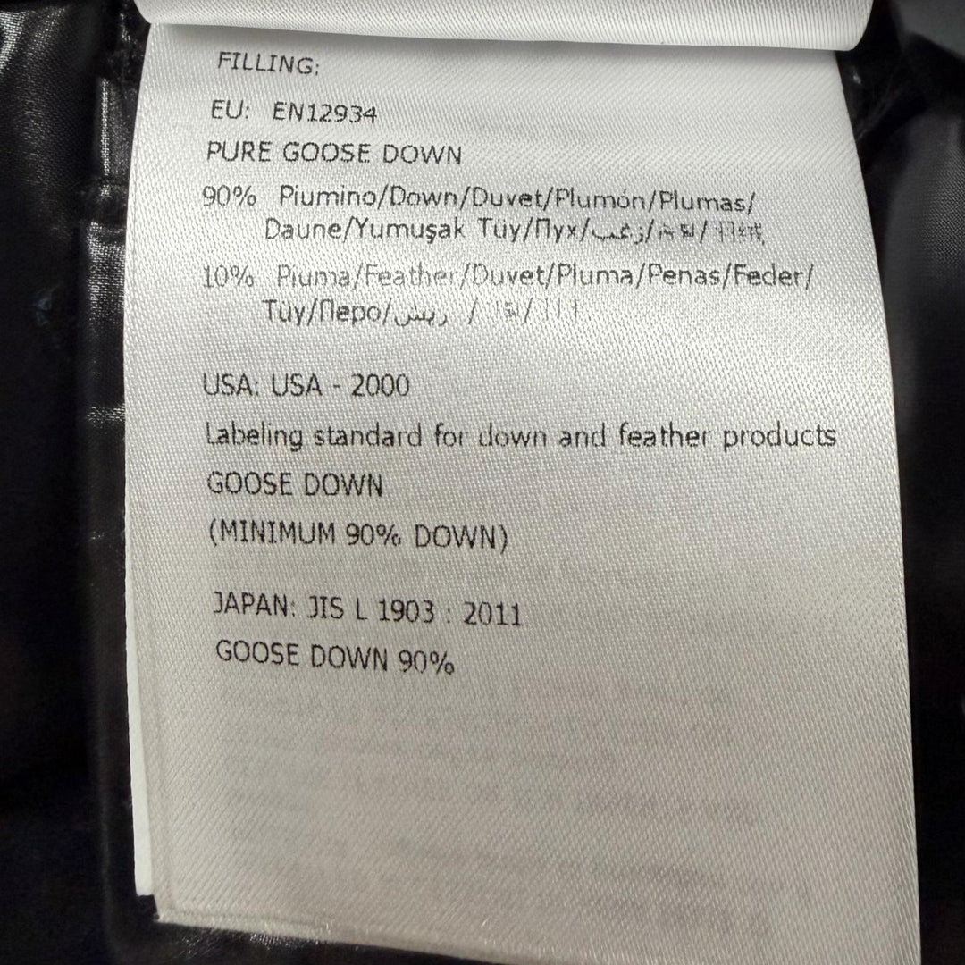美品◇MONCLER モンクレール FULMAR ロゴワッペン フォクスファー付き ZIP ダウンコート ブラック 0 ハンガー・ガーメント付 レディース