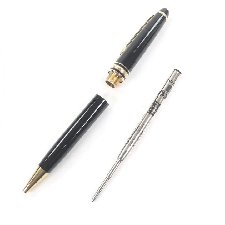 極美品□MONTBLANC モンブラン マイスターシュテュック クラシック ボールペン ブラック ゴールド ケース付き ドイツ製 筆記確認済