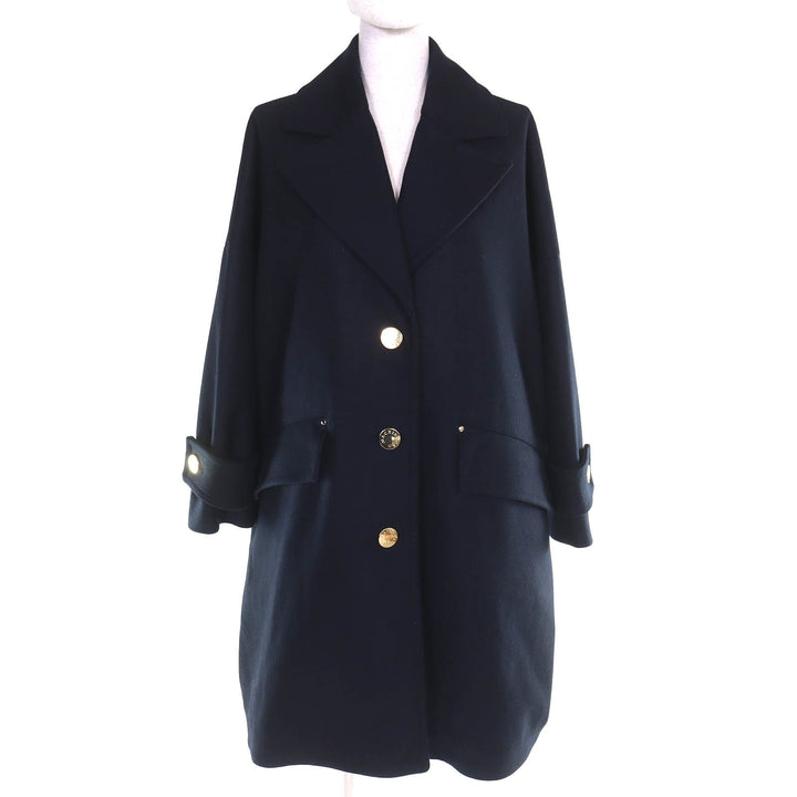 極美品△Mackintosh マッキントッシュ 24AW L242MO1149FM2K HUMBIE CHESTER COCOON ウール 100% ロゴボタン チェスターコート 4 正規品