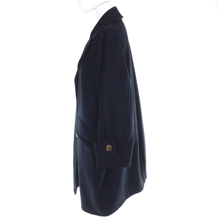 極美品△Mackintosh マッキントッシュ 24AW L242MO1149FM2K HUMBIE CHESTER COCOON ウール 100% ロゴボタン チェスターコート 4 正規品