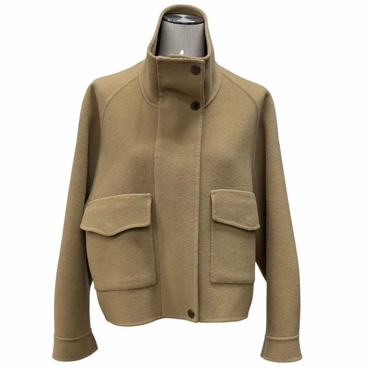 美品★WEEKEND MaxMara ウィークエンドマックスマーラ 508601296 ウール100% オーバーサイズ クロップド丈 ジャケット 34 正規品