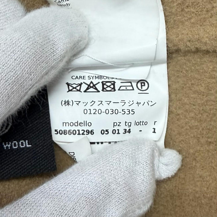 美品★WEEKEND MaxMara ウィークエンドマックスマーラ 508601296 ウール100% オーバーサイズ クロップド丈 ジャケット 34 正規品
