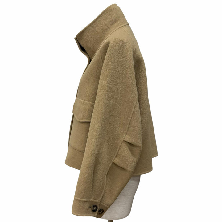 美品★WEEKEND MaxMara ウィークエンドマックスマーラ 508601296 ウール100% オーバーサイズ クロップド丈 ジャケット 34 正規品