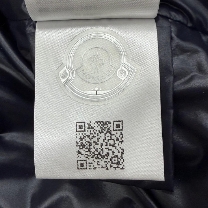 極美品▼MONCLER モンクレール 24AW LADURNS ウール100% チェック柄 フーデッド WZIPUP ダウンジャケット ブラウン ネイビー 0 正規品