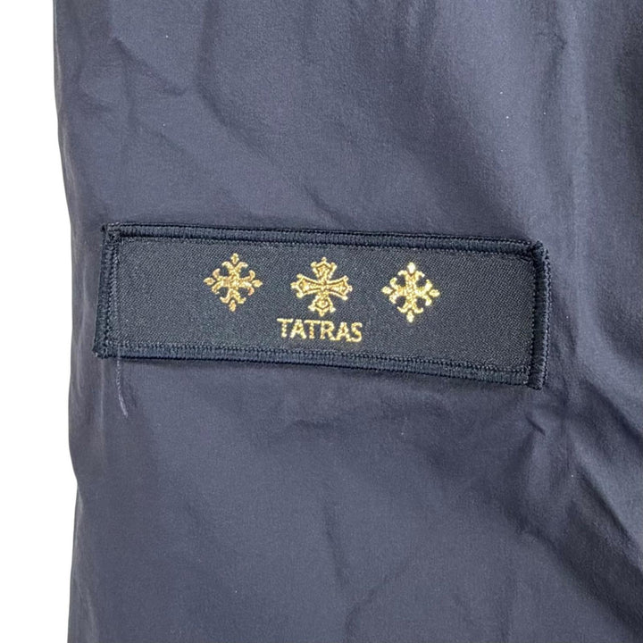 美品☆TATRAS タトラス LTAT20A4706 ISERA リバーシブル ファー・フード付 ZIP UP ダウンコート ネイビー 03 正規品 レディース