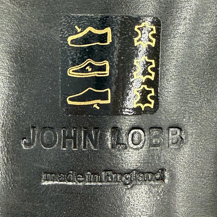 極美品▼John Lobb ジョンロブ SEATON 7000ラスト プレーントゥ レースアップ 内羽根 レザーシューズ ブラック 7 イングランド製 メンズ