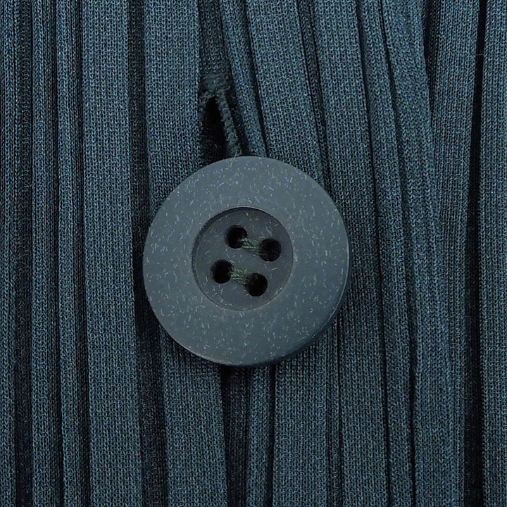 極美品▲PLEATS PLEASE プリーツプリーズ イッセイミヤケ PP93-JA572 ロング カーディガン グリーン 3 日本製 正規品 レディース