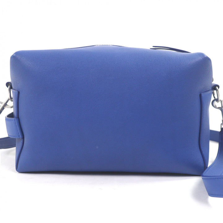 美品□CELINE セリーヌ テイクアウェイ カーフスキン トリオンフ メッセンジャーバッグ ショルダーバッグ オキシドブルー 定価286000円