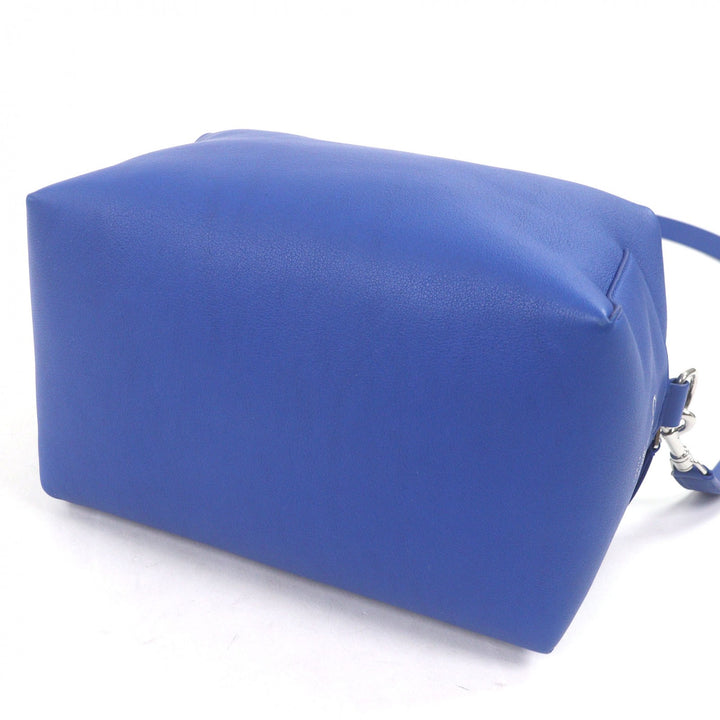 美品□CELINE セリーヌ テイクアウェイ カーフスキン トリオンフ メッセンジャーバッグ ショルダーバッグ オキシドブルー 定価286000円