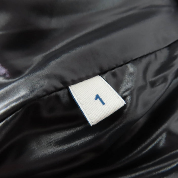 美品☆MONCLER モンクレール 22-23AW GRANDVAL ロゴワッペン・フード付 ロゴ ダウンコート ブラック 1 イタリア製 正規品 レディース