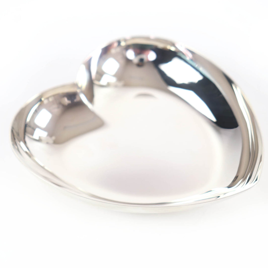 極美品☆TIFFANY&amp;Co. ティファニー ヴィンテージ 925 シルバートレイ ハートプレート 皿 シルバー 箱・保存袋付き 重量133.5g レディース