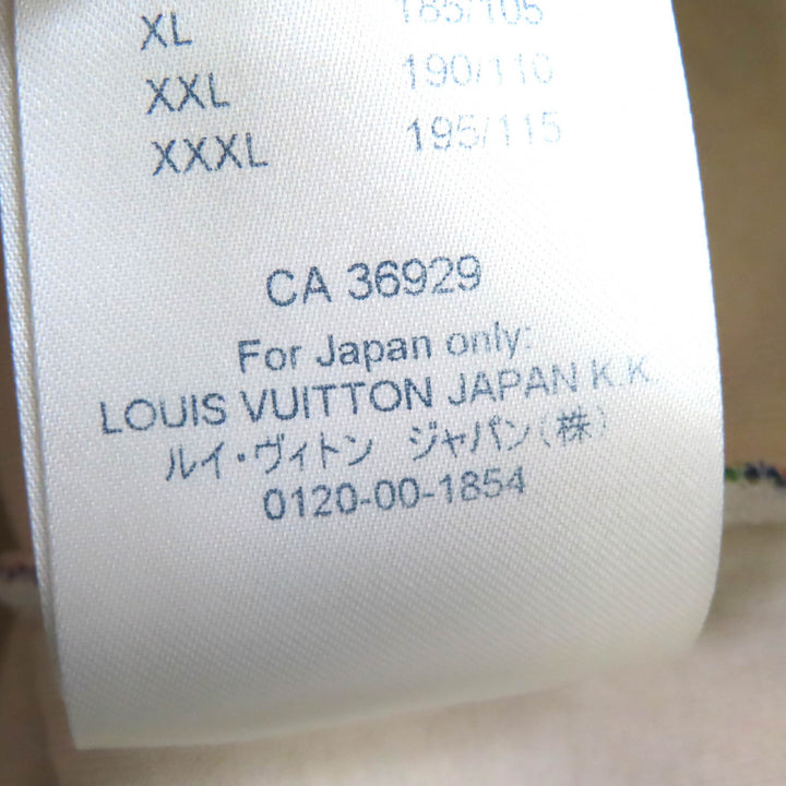 極美品△LOUIS VUITTON ルイヴィトン コットン100％ パステルモノグラム 総柄 ベルベット プルオーバー パーカー マルチカラー S 正規品