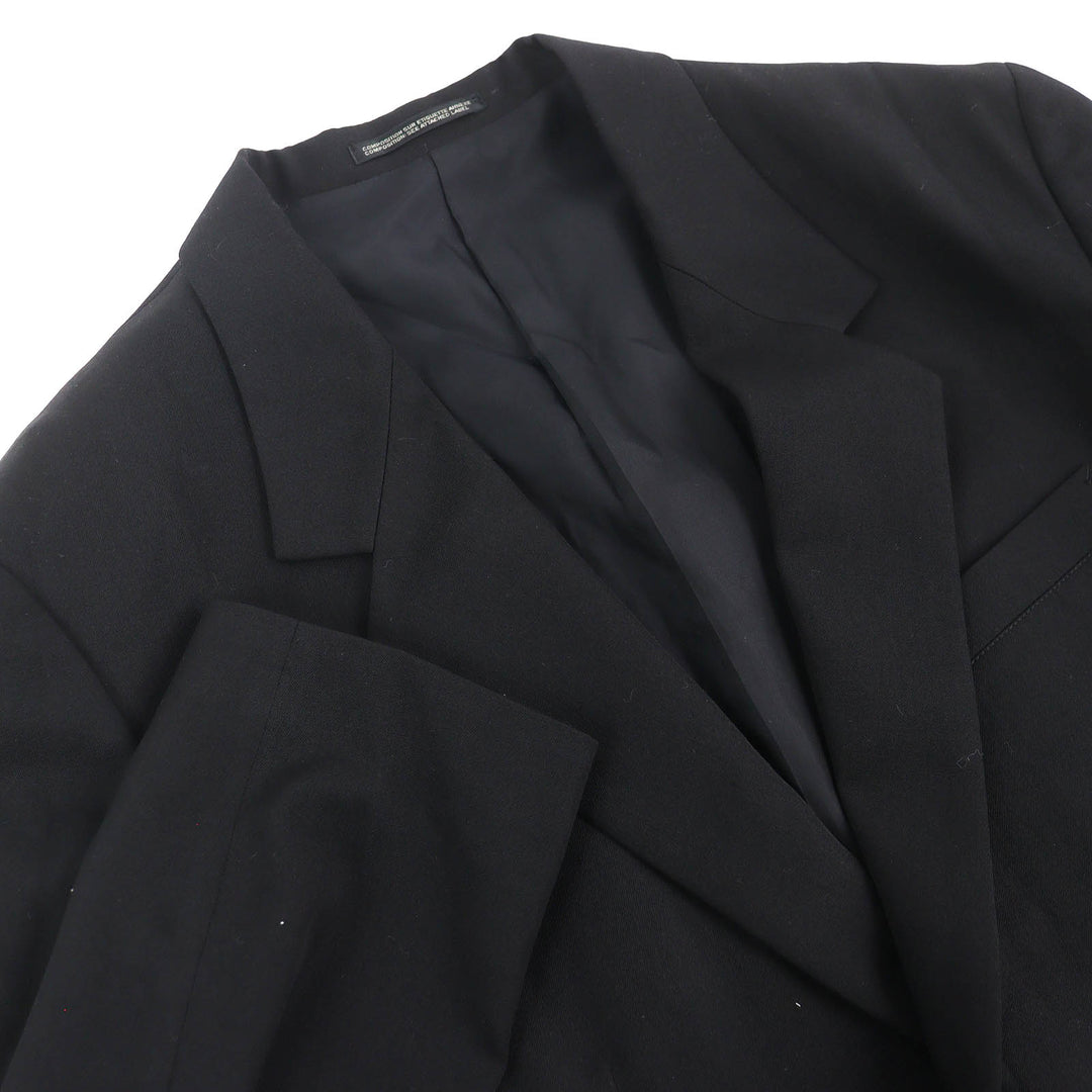 極美品△Yohji Yamamoto POUR HOMME ヨウジヤマモトプールオム 21AW HX-J46-130 刺繍ジャケット ウール100％ ブラック 2 日本製 正規品