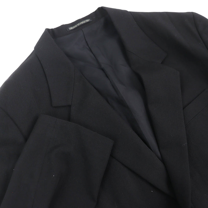 極美品△Yohji Yamamoto POUR HOMME ヨウジヤマモトプールオム 21AW HX-J46-130 刺繍ジャケット ウール100％ ブラック 2 日本製 正規品