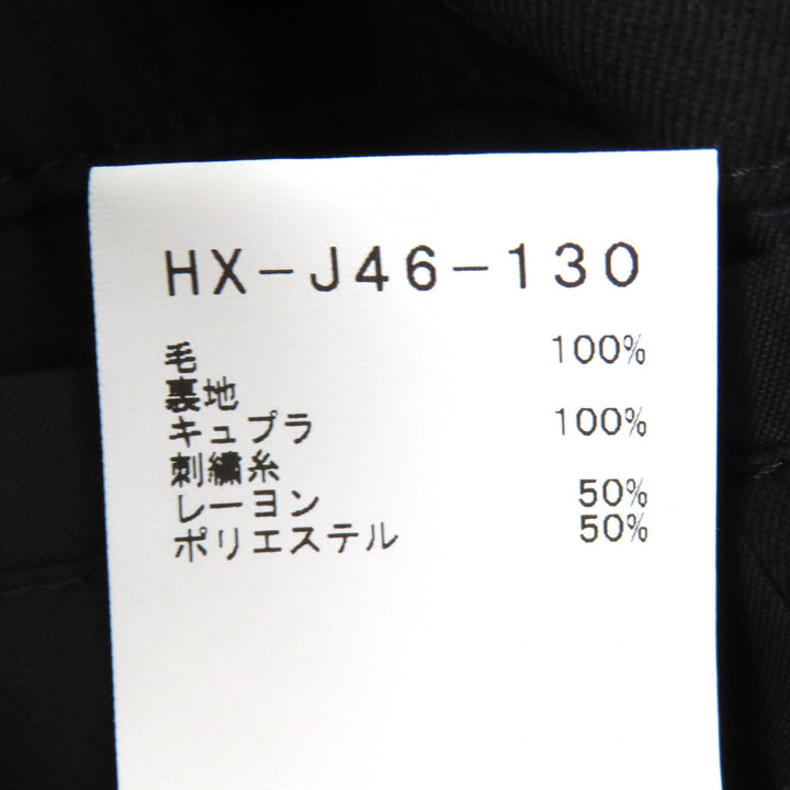 極美品△Yohji Yamamoto POUR HOMME ヨウジヤマモトプールオム 21AW HX-J46-130 刺繍ジャケット ウール100％ ブラック 2 日本製 正規品