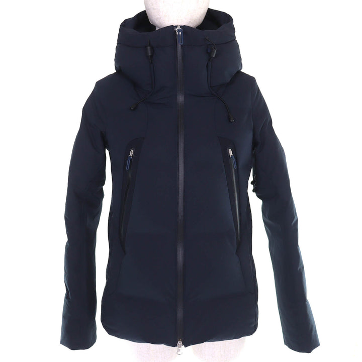 美品△DESCENTE ALLTERRAIN MIZUSAWADOWN デサントオルテライン 水沢ダウン DAWOGK40U マウンテニア ダウンジャケット ネイビー M 正規品