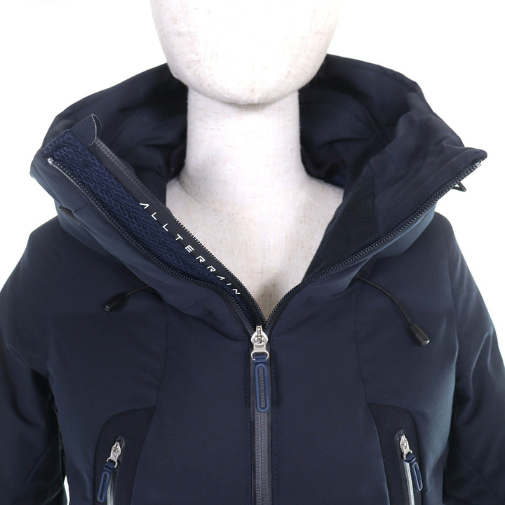 美品△DESCENTE ALLTERRAIN MIZUSAWADOWN デサントオルテライン 水沢ダウン DAWOGK40U マウンテニア ダウンジャケット ネイビー M 正規品