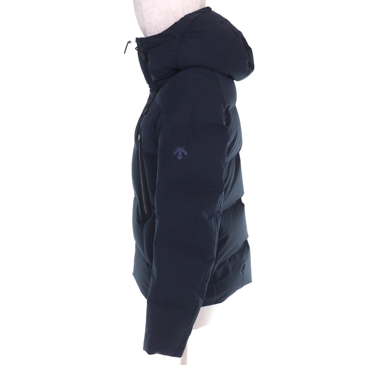美品△DESCENTE ALLTERRAIN MIZUSAWADOWN デサントオルテライン 水沢ダウン DAWOGK40U マウンテニア ダウンジャケット ネイビー M 正規品