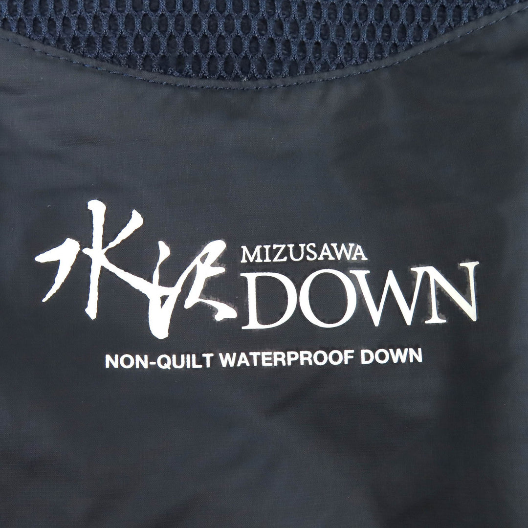美品△DESCENTE ALLTERRAIN MIZUSAWADOWN デサントオルテライン 水沢ダウン DAWOGK40U マウンテニア ダウンジャケット ネイビー M 正規品