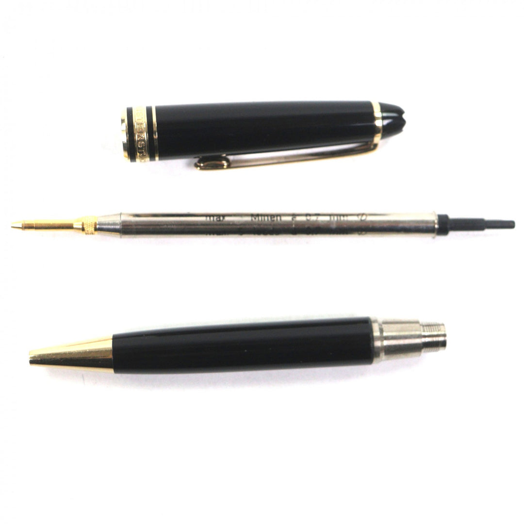 良品▼MONTBLANC モンブラン マイスターシュテュック クラシック ホワイトスター ツイスト シャープペンシル ブラック ゴールド ドイツ製