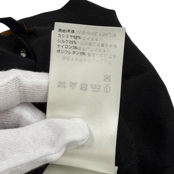 極美品★LOUIS VUITTON ルイヴィトン 25SS カシミヤ シルク混 ビジューボタン LV金具付 長袖 ニット M イタリア製 レディース 箱付き
