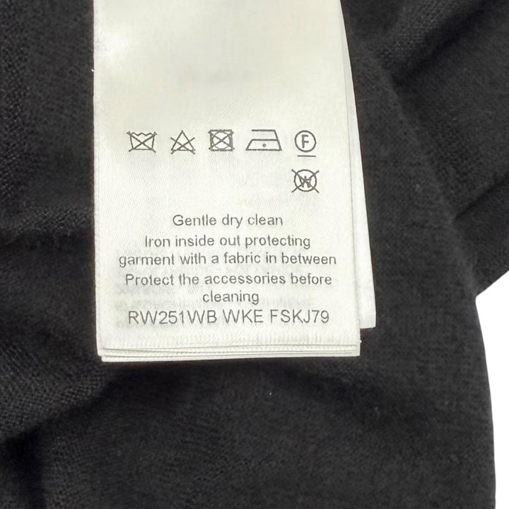 極美品★LOUIS VUITTON ルイヴィトン 25SS カシミヤ シルク混 ビジューボタン LV金具付 長袖 ニット M イタリア製 レディース 箱付き