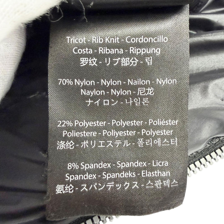 美品△MACKAGE マッカージュ REEMA ナイロン スタンドカラー 袖内側リブ使い ジップアップ ライト ダウンジャケット ブラック XXS