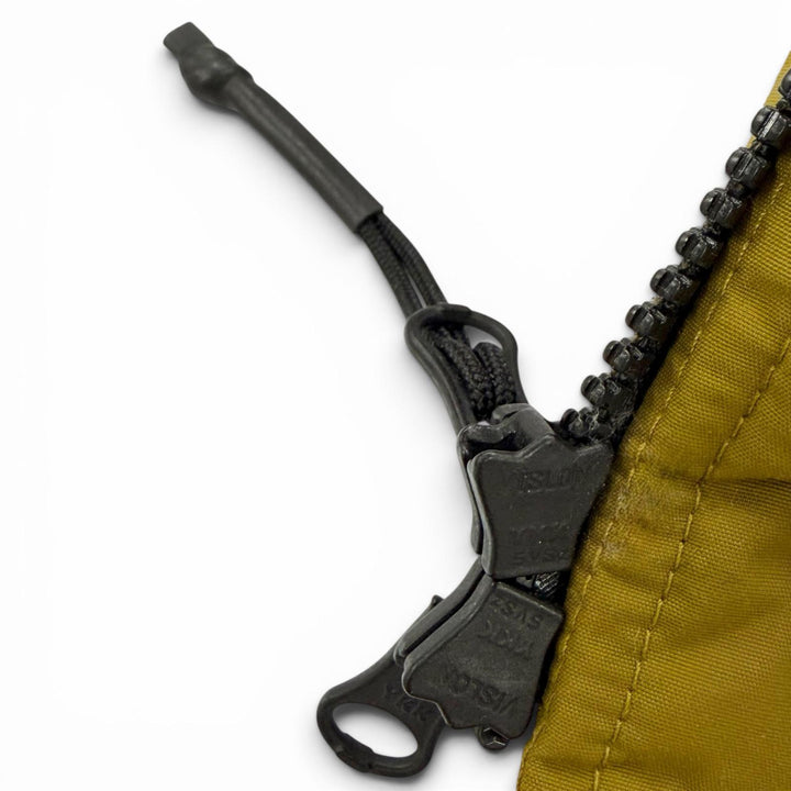 美品△THE NORTH FACE ザ・ノースフェイス ND52416Z MCMURDO PARKA ロゴ刺繍 エコファー フード付き ダウンジャケット キャメル S 正規品