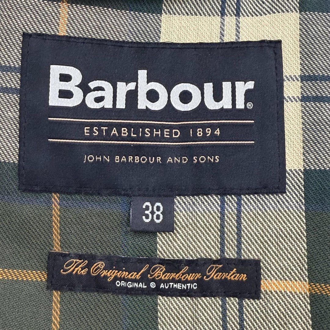 美品▼Barbour バブアー 25AW 252MSP0107 BEDALE ビデイル 2レイヤー 襟コーデュロイ ロゴ刺繍 ZIPUP ノンワックスジャケット 38 正規品